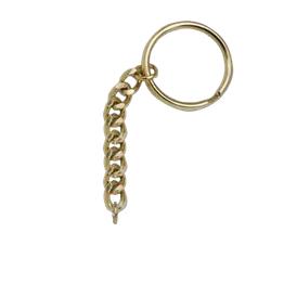 Gold Split Ring + Long Chain Gold Split Ring + Long Chain