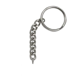 Silver Split Ring + Long Chain Silver Split Ring + Long Chain