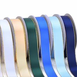 Metallic Edge Double Face Satin Ribbon - Table Covers Now
