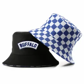 Checkered Cotton Bucket Hat - Custom Aprons Now
