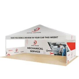 Custom Outdoor Trade Show Displays Heavy Duty 20ft X 10ft - Table Covers Now