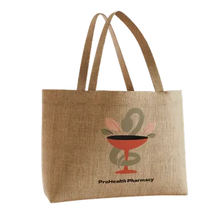 Custom Natural Jute Tote Bag - Table Covers Now