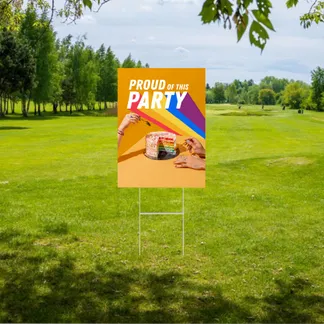 9" X 12" Yard Sign