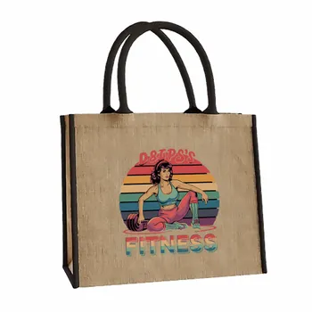 Jute Tote Bags - Custom Aprons Now