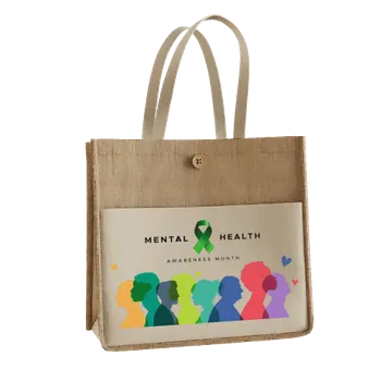 Jute Tote Bags - Custom Aprons Now