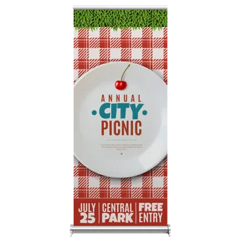 Banner Stands - Custom Aprons Now