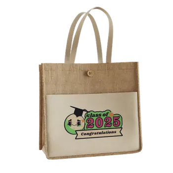 Jute Tote Bags - Custom Aprons Now