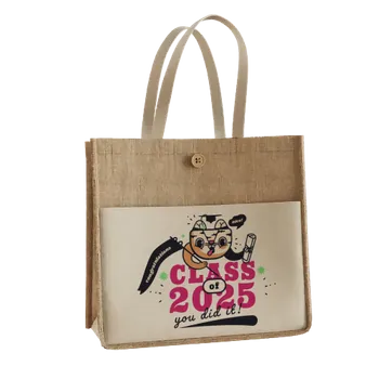 Jute Tote Bags - Custom Aprons Now
