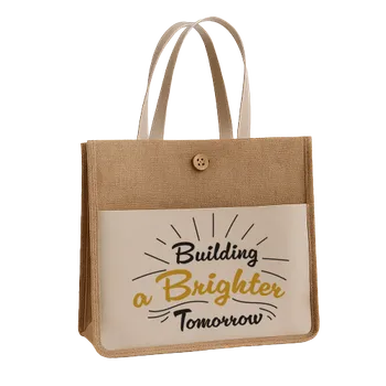 Jute Tote Bags - Custom Aprons Now