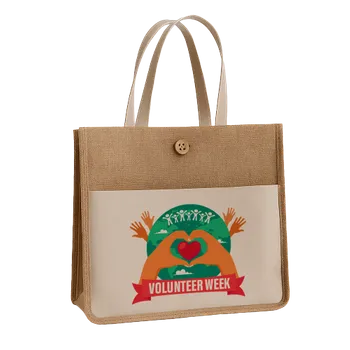 Jute Tote Bags - Custom Aprons Now