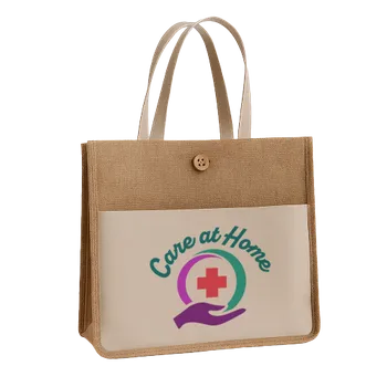 Jute Tote Bags - Custom Aprons Now