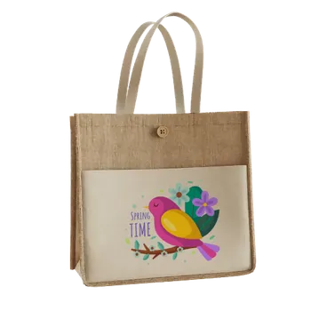 Jute Tote Bags - Custom Aprons Now