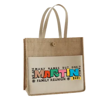 Jute Tote Bags - Custom Aprons Now