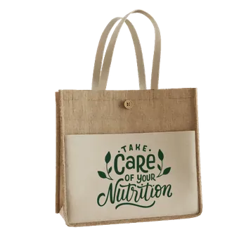 Jute Tote Bags - Custom Aprons Now