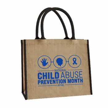 Jute Tote Bags - Custom Aprons Now