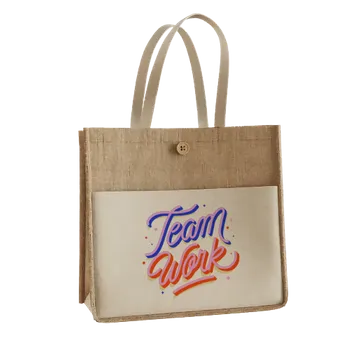 Jute Tote Bags - Custom Aprons Now