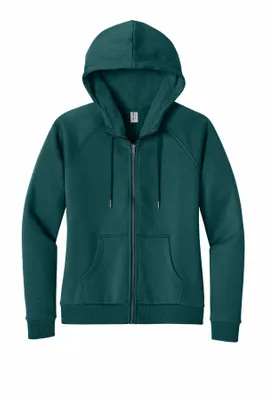 Allmade Women's Organic CVC Fleece Full-Zip Hoodie AL5003