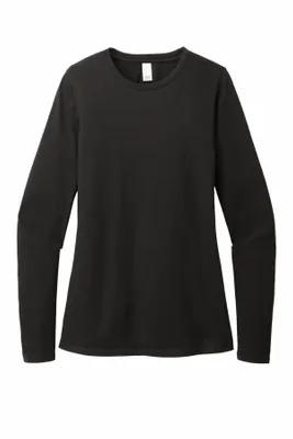 District Women's Perfect Blend CVC Long Sleeve Tee DT110