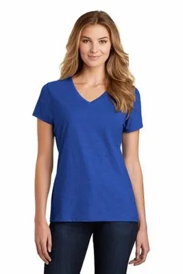 Port & Company Women's Fan Favorite Blend V-Neck Tee. LPC455V