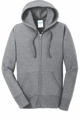 Port & Company Women's Core Fleece Full-Zip Hooded Sweatshirt. LPC78ZH