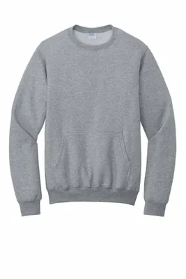 Port & Company Core Fleece Crewneck Pocket Sweatshirt PC78PKT