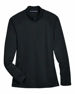 Devon & Jones Ladies' Stretch Tech-Shell Compass Quarter-Zip