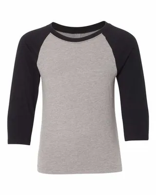 Youth CVC Three-Quarter Sleeve Raglan