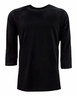 Next Level Apparel Unisex CVC 3/4 Sleeve Raglan Baseball T-Shirt