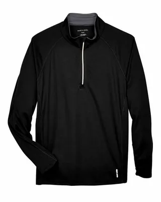 North End Men's Radar Quarter-Zip Performance Long-Sleeve Top