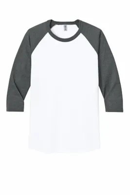 Jerzees Unisex Premium Blend Combed Ring Spun 3/4-Sleeve Raglan 560R