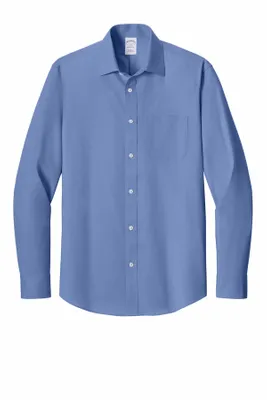 Brooks Brothers Wrinkle-Free Stretch Pinpoint Spread Collar Shirt BB18012