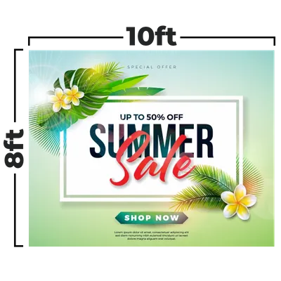 10 x 8 ft - Custom Aprons Now