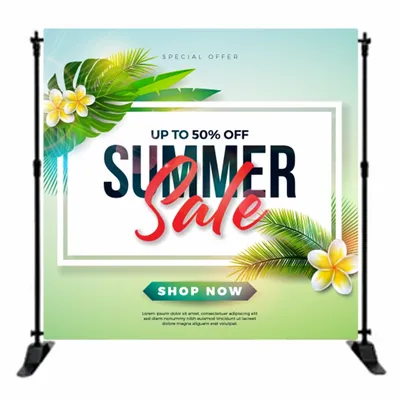 Top & Bottom Pole Pocket - Custom Aprons Now