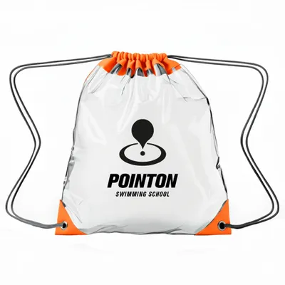 Clear - Orange - Custom Aprons Now