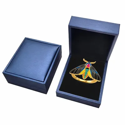 Blue PU Box - Custom Aprons Now