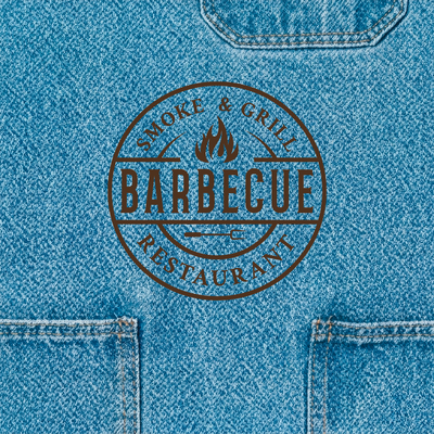 One Color Printing - Custom Aprons Now