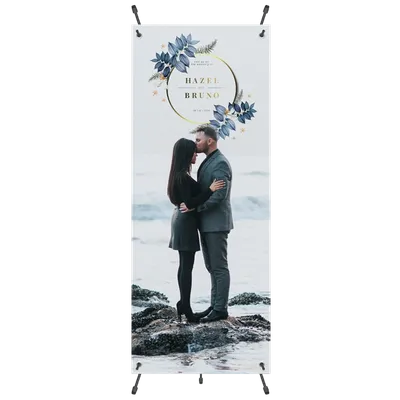 Adjustable X Banner Stands - Custom Aprons Now