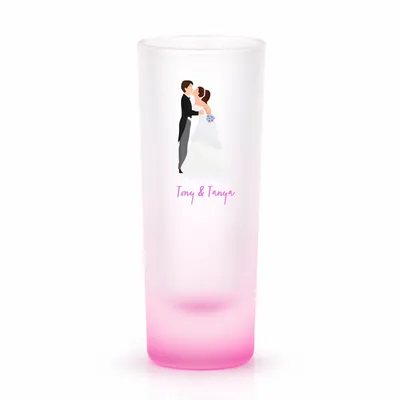 Radiant Base Frosted Tall Shot Glass - Table Covers Now