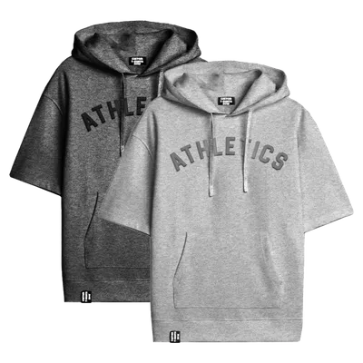 Sporty Short Sleeve Hoodie - Table Covers Now