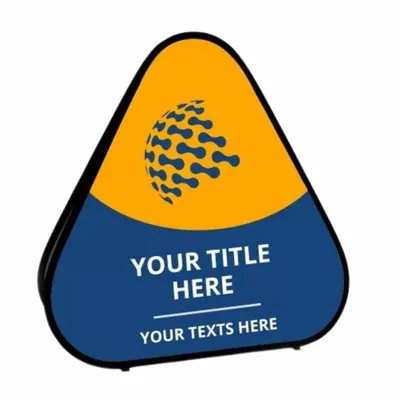 Triangle Pop Up Banners - Custom Aprons Now