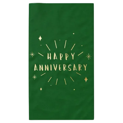 Custom Foil Stamped Towel Napkin - Custom Aprons Now