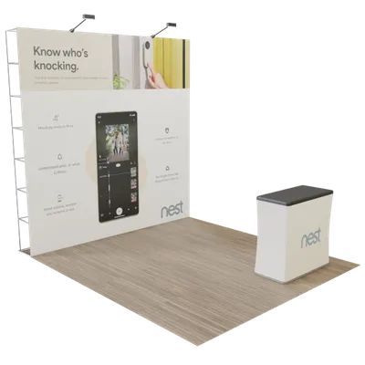 10' x 10' Straight Pop-Up Display