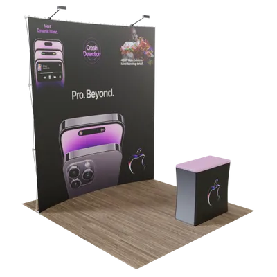 10' x 10' Curved Pop-Up Display