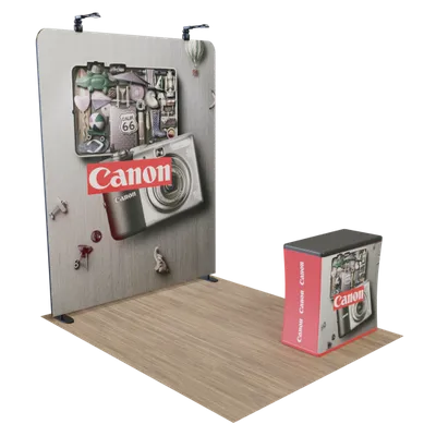 8' x 8' Straight Zip Up Display