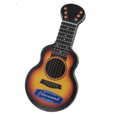 Gold Acoustic Guitar Shaped Mint Tin - Custom Aprons Now