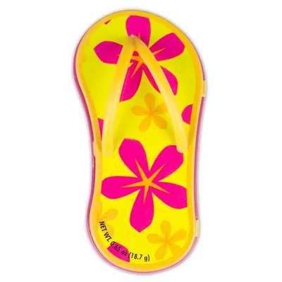 Floral Orange Flip Flop Mint Tin - Custom Aprons Now