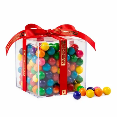 Cube Acrylic Gift Jars - Mini Gumballs - Custom Aprons Now