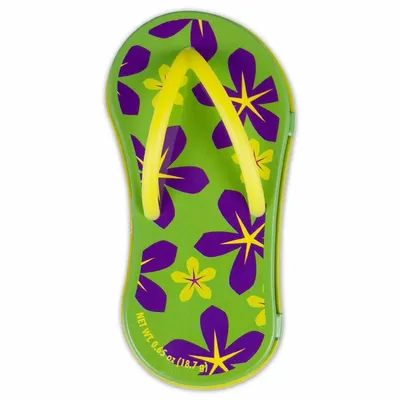 Floral Green Flip Flop Mint Tin - Custom Aprons Now