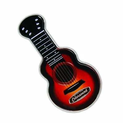 Red Acoustic Guitar Shaped Mint Tin - Custom Aprons Now