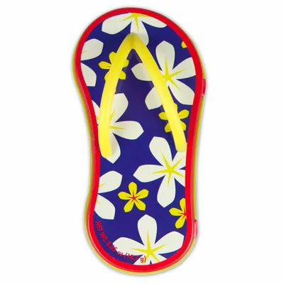 Floral Blue Flip Flop Mint Tin - Custom Aprons Now